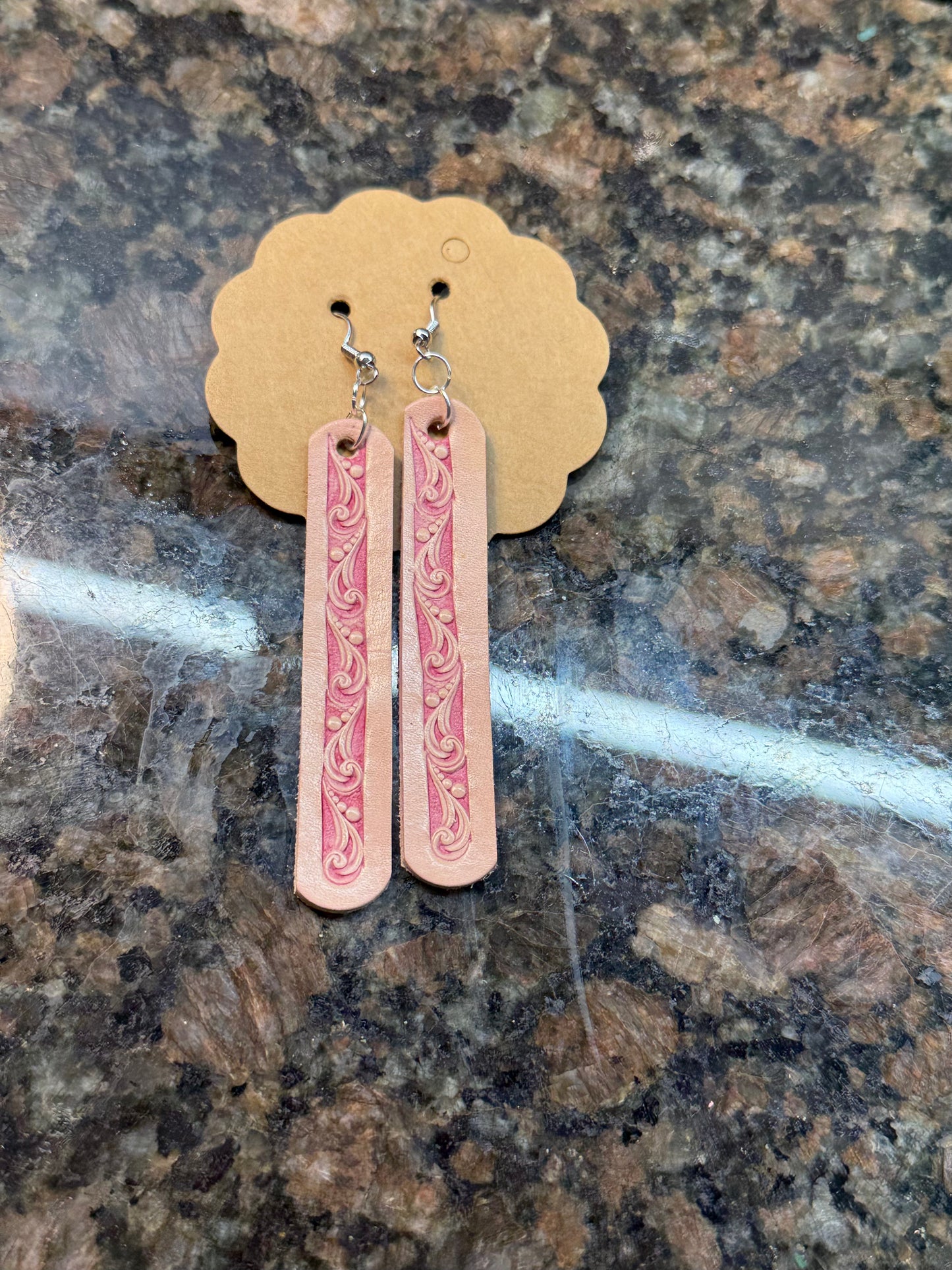 Leather earrings